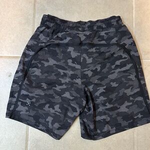 Lululemon Athletica Black and Gray Athletic Shorts